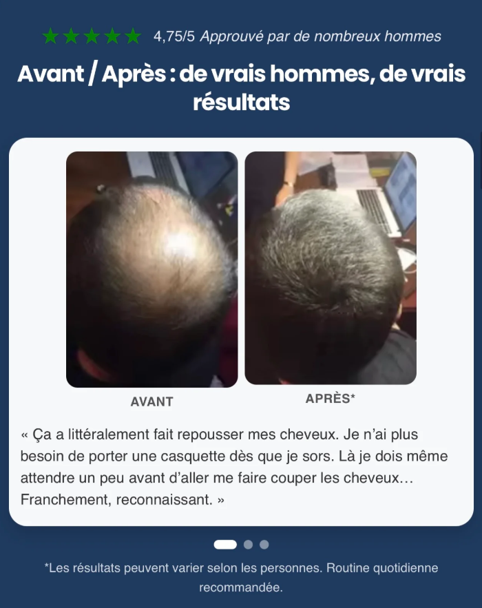 Les résultats qui parlent